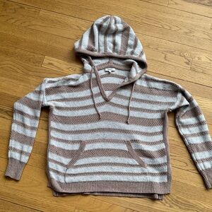 Madewell Striped Hooded Sweater